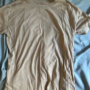 No Boundaries Tan Short Sleeve Tee